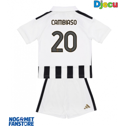 Juventus Andrea Cambiaso #20 Domaci Dres za djecu 2026-27 Kratak Rukav (+ Kratke hlače)